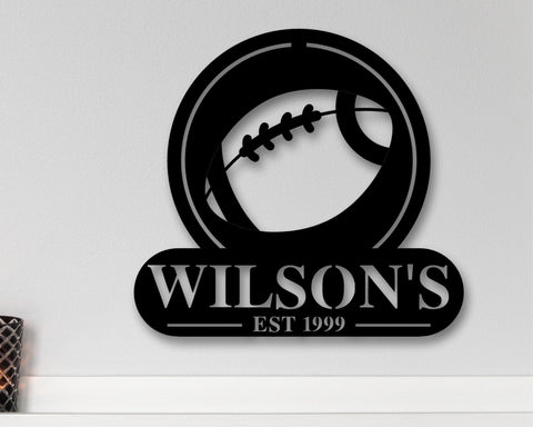 Christmas Gift, Personalized Metal Football Sign, Metal Football Wall Art, Football Sign, Birthday Present For Kid, Football , Metal Wall, Laser Cut Metal Signs Custom Gift Ideas