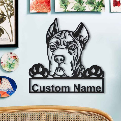 Personalized Cane Corso Dog Metal Sign Art, Custom Cane Corso Dog Metal Sign, Dog Gift, Birthday Gift, Animal Funny, Laser Cut Metal Signs Custom Gift Ideas