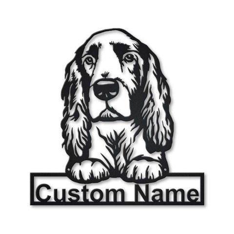 Field Spaniel Dog Personalized Metal Wall Decor, Cut Metal Sign, Metal Wall Art, Metal House Sign, Metal Laser Cut Metal Signs Custom Gift Ideas