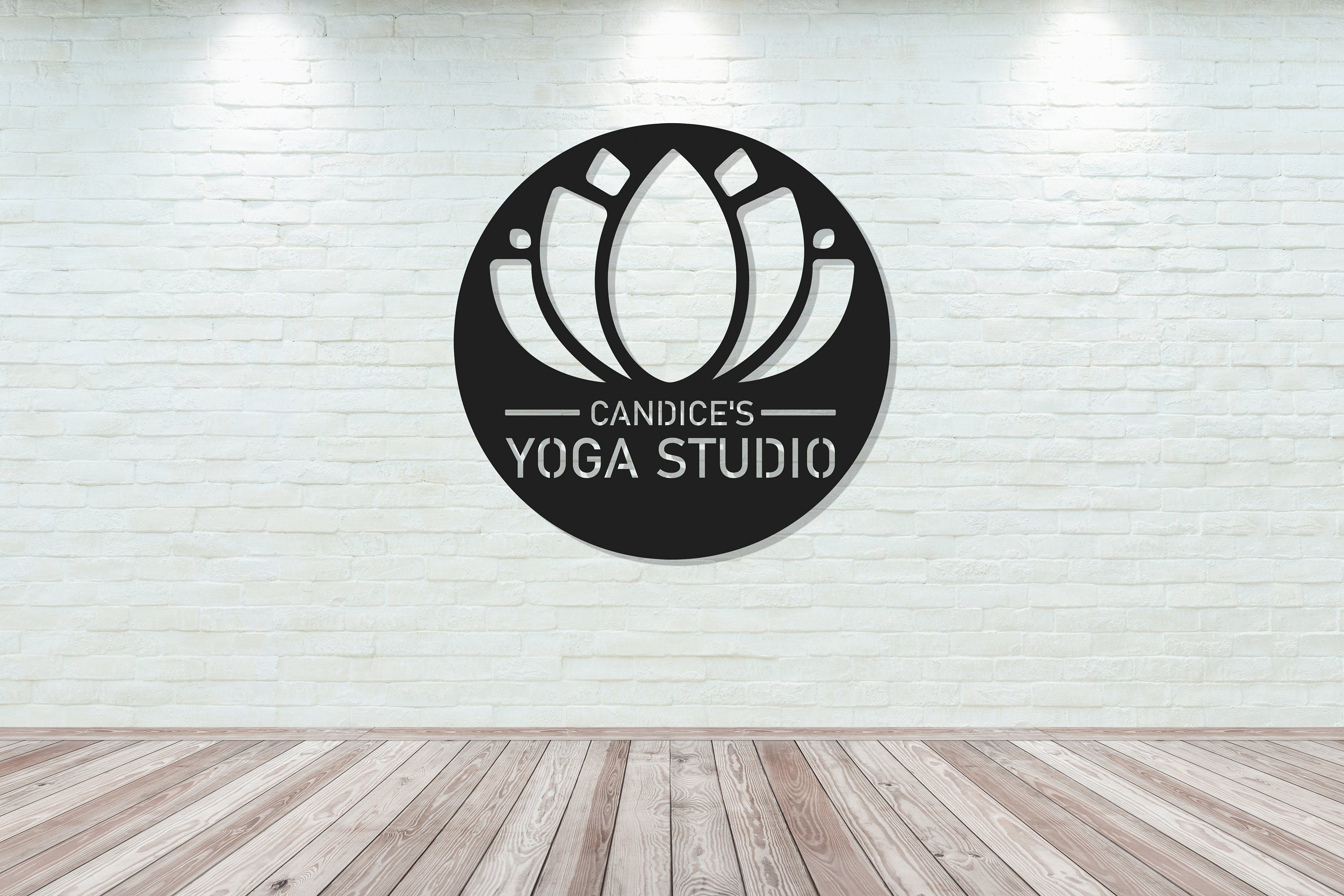 Custom Yoga Studio Metal Sign, Personalized Yoga Studio Sign, Gift For Yoga Instructors, Personalized Yoga Sign, Custom Metal Yoga Sign, Metal Laser Cut Metal Signs Custom Gift Ideas