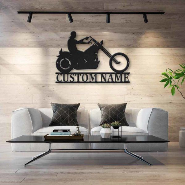 Motorcycle Personalized Metal Wall Decor Iii, Cut Metal Sign, Metal Wall Art, Metal House Sign, Metal Laser Cut Metal Signs Custom Gift Ideas