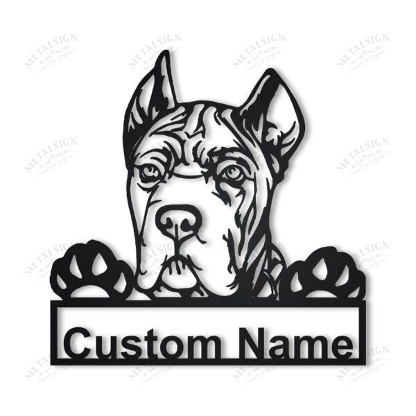 Cane Corso Dog Personalized Metal Wall Decor, Cut Metal Sign, Metal Wall Art, Metal House Sign, Metal Laser Cut Metal Signs Custom Gift Ideas