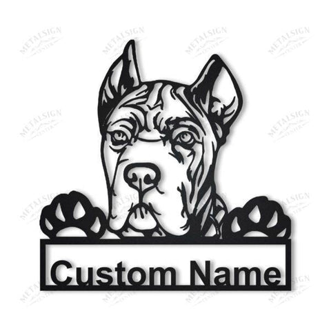 Cane Corso Dog Personalized Metal Wall Decor, Cut Metal Sign, Metal Wall Art, Metal House Sign, Metal Laser Cut Metal Signs Custom Gift Ideas