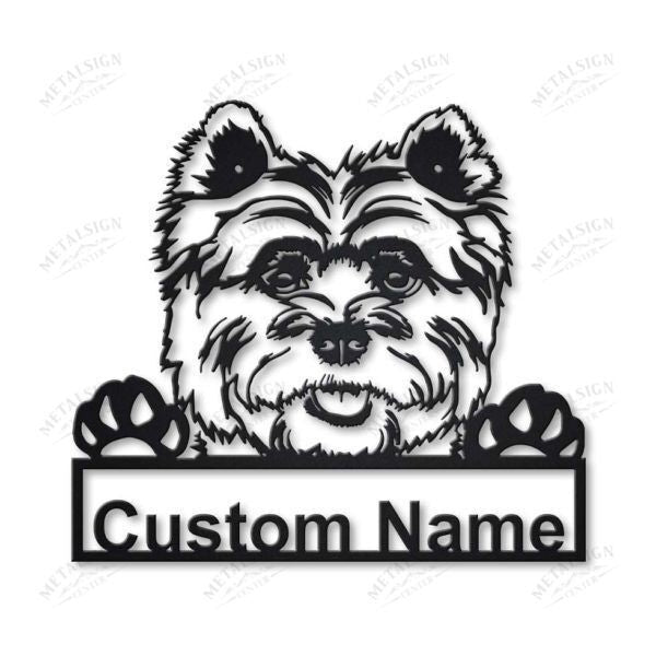 Cairn Terrier Dog Personalized Metal Wall Decor, Cut Metal Sign, Metal Wall Art, Metal House Sign, Metal Laser Cut Metal Signs Custom Gift Ideas