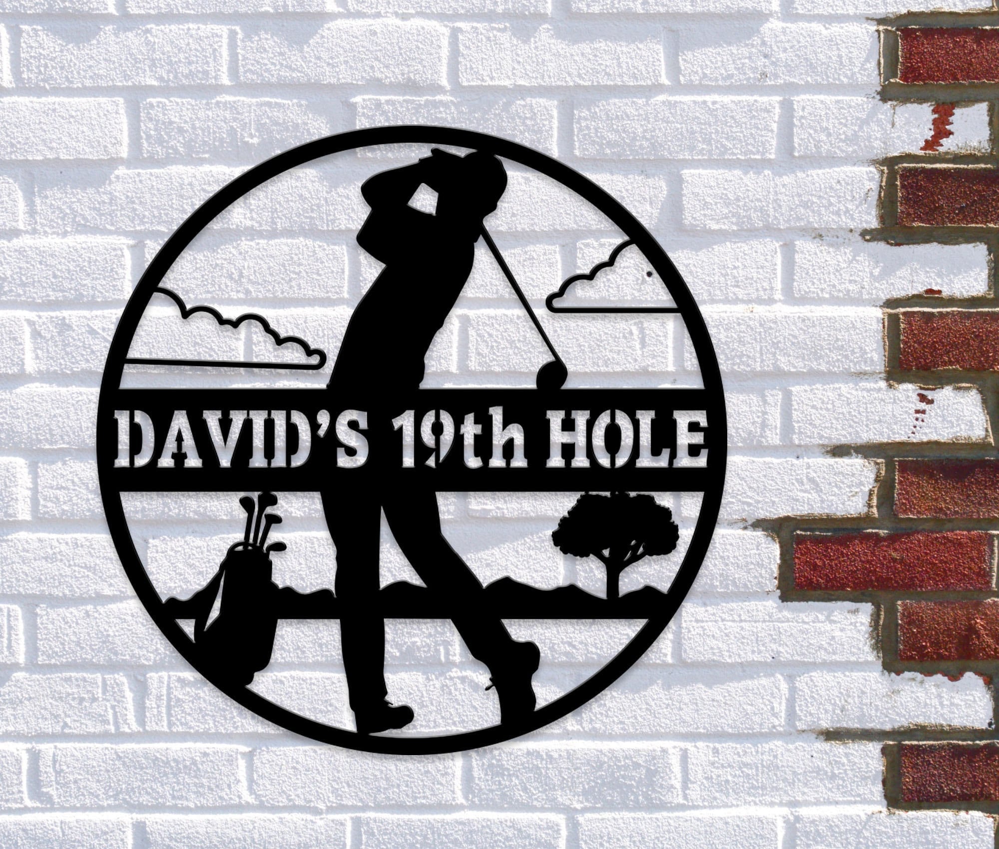 Fathers Day Personalized Golf Decor, Personalized Golf Sign, Golf Wall Art, Bar Sign, Metal Golf Sign, Golf Gifts For Dad, Man Cave Sign, Laser Cut Metal Signs Custom Gift Ideas