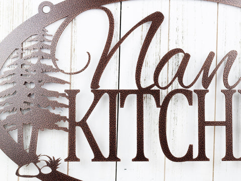 Custom Metal Sign, Kitchen Sign, Name Sign, Rustic, Metal Wall Art, Personalized Sign, Custom Sign, Wall Hanging, Laser Cut Metal Signs Custom Gift Ideas