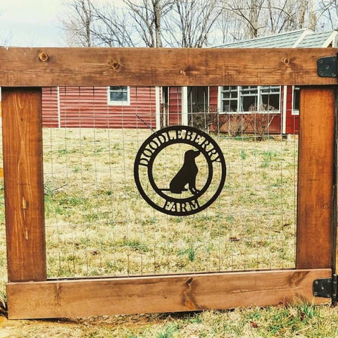 Dog Lover Personalized Family Wall Decor Or Door Hanger, Metal Acm Sign, Great Personalized Gift Idea For People Who Love Dogs, Laser Cut Metal Signs Custom Gift Ideas