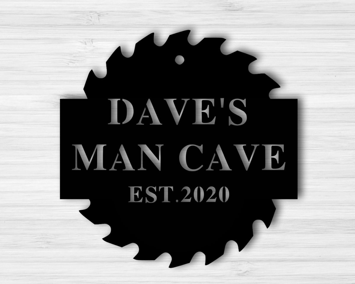 Custom Metal Man Cave Sign Man Cave Decor Man Cave Metal Signs Mancave Sign Personalized Man Cave Sign Metal Custom Man Cave Sign Decorations