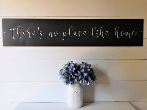 There's No Place Like Home Sign Metal There's No Place Like Home Sign Farmhouse Decor Signs Decorations