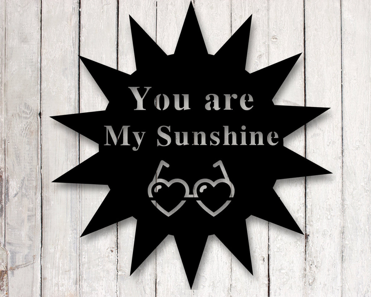 Beach House Sign You Are My Sunshine Sign Custom Metal Sign Gift For Her Gift For Her Heart Sign Beach Sign Custom Date Gift Decorations