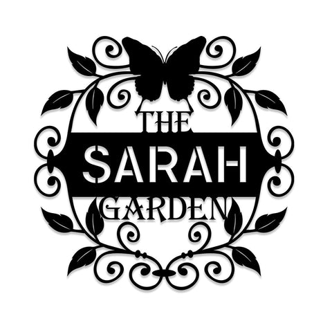 Personalized Metal Garden Sign, Home Decor, Wedding Gift For Her, Gardening Lovers, Metal Laser Cut Metal Signs Custom Gift Ideas