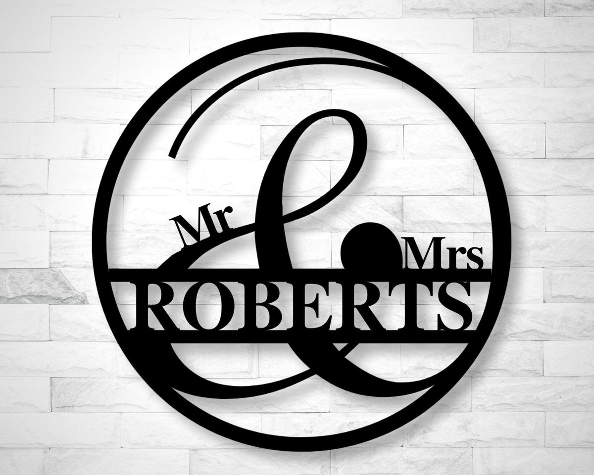 Mr And Mrs Sign For Table Couples Name Sign Personalized Last Name Sign Mr & Mrs Sign For Wall Wedding Backdrop Sign Sweetheart Table Decorations