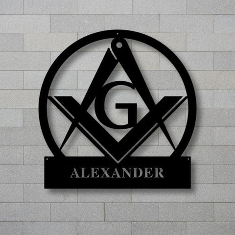 Custom Metal Masonic Sign Metal Mason Sign Farmhouse Decor Office Housewarming Metal Sign For Mason Decorations