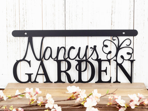 Custom Metal Garden Name Sign Mother's Day Gift Outdoor Garden Decor Decorations