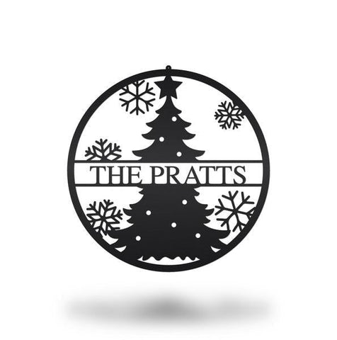 Christmas Tree Sign Metal Cut Metal Sign Metal House Sign Decorations