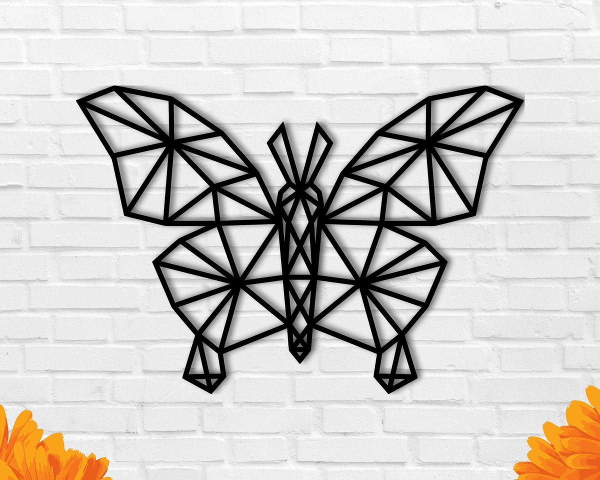 Butterfly Geometric \/ Butterfly Wall Decor \/ Metal Wall Decor \/ Kid's Room Decor \/ Living Room Decor \/ Nursery Decor Decorations