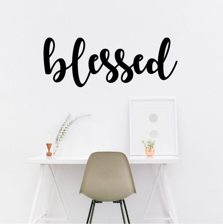 Blessed Blessed Wall Decor Metal Wall Decor Blessed Words 004 Decorations