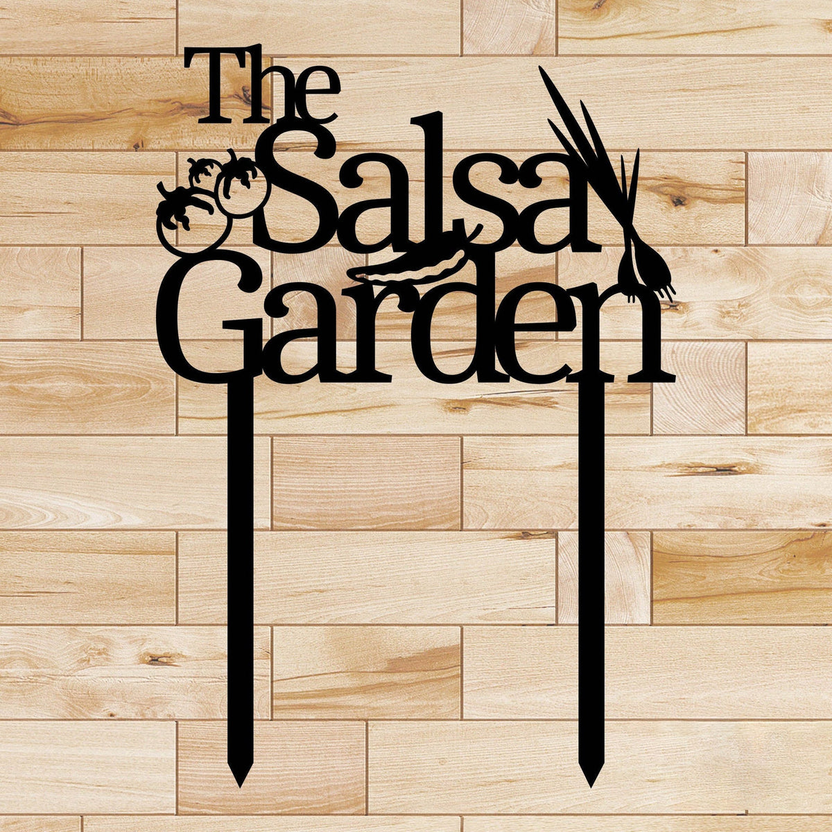 The Salsa Garden Metal Sign Cut Metal Sign Wall Metal Sign Decorations