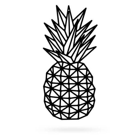 Pineapple Cut Metal Sign Metal House Sign Decorations