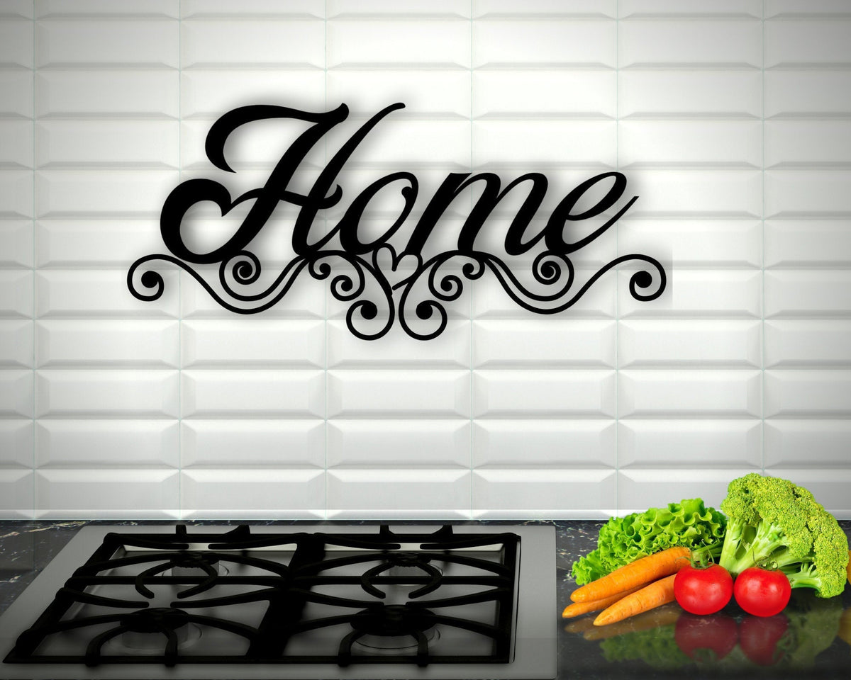 Sign For Kitchen Sign For Home Sign That Says Home Metal Signs Metal Wall Decor Signs Decorations