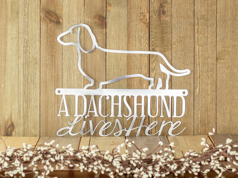 Metal Laser Cut Sign Dachshund Gift Beware Of Dog Sign Decorations
