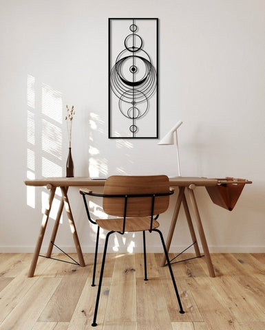 Circle Wall Decor Home Art Decor Minimalist Wall Art Geometric Metal Wall Decoration Modern Decorations