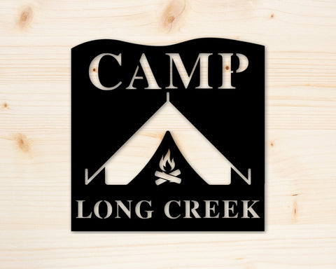 Personalized Sign Camp Decor Custom Sign Office Outdoors Gift For Dad Gift For Him Gift For Her Custom Metal Camp Sign Sign Decorations