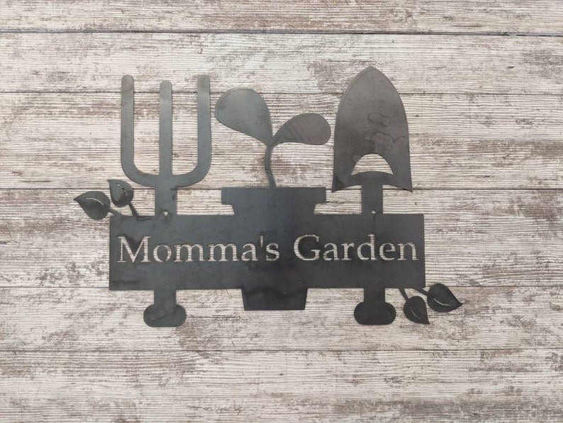 Personalized Garden Sign Garden Name Sign Custom Metal Sign Mother's Day Gift Birthday Gift For Mom Decorations