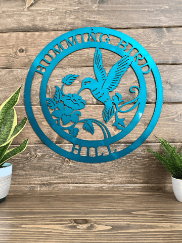 Personalized Metal Hummingbird Sign Cut Metal Sign Metal House Sign Decorations