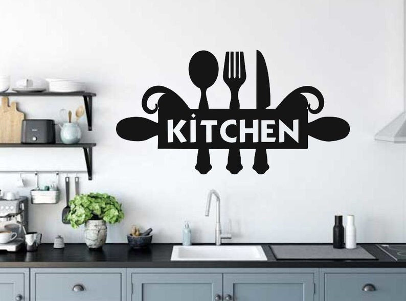 Kitchen Metal Sign, Metal Wall Art, Home Decor, Metal Laser Cut Metal Signs Custom Gift Ideas