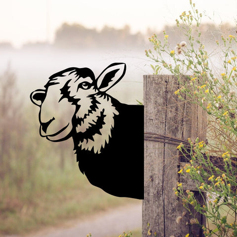 Funny Sheep Farm Metal Art, Garden Art, Barn Decor, Metal Laser Cut Metal Signs Custom Gift Ideas