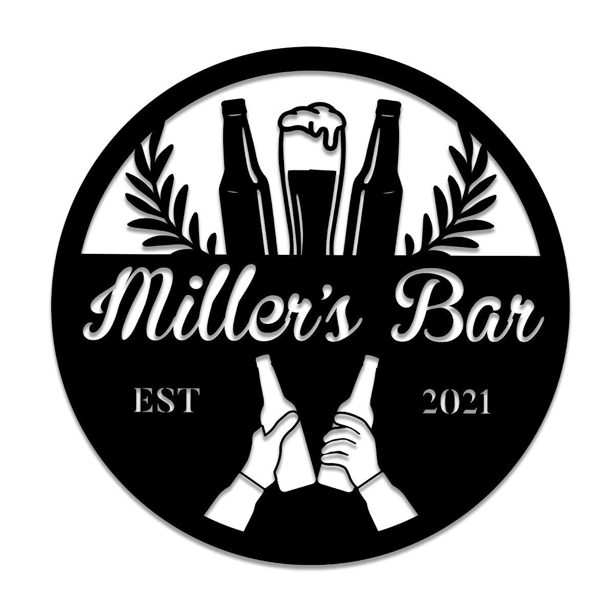 Personalized Beer Metal Bar Sign, Custom Pub, Tap, Lounge, Caf?, Home Wall Decor, Wedding, Anniversary Art Gift For Him/her, Metal Laser Cut Metal Signs Custom Gift Ideas