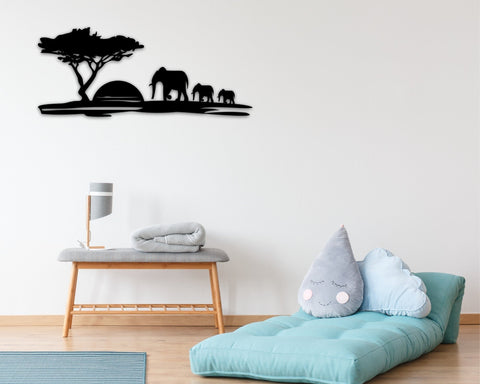 Safari Animals Sunset Elephant Sign Africa Nursery Decor Nursery Decor Nursery Baby Shower Gift Ideas Custom Nursery Decorations