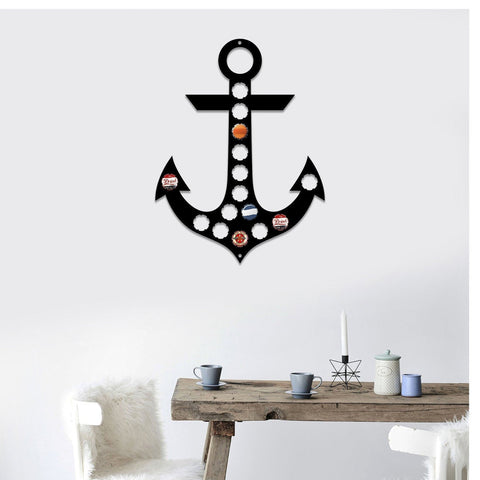 Anchor Beer Cap Holders Beer Cap Map Bottle Anchor Art Beer Cap Display Beer Cap Trap Cap Holder Beer Lovers Man Cave Gift For Him Decorations