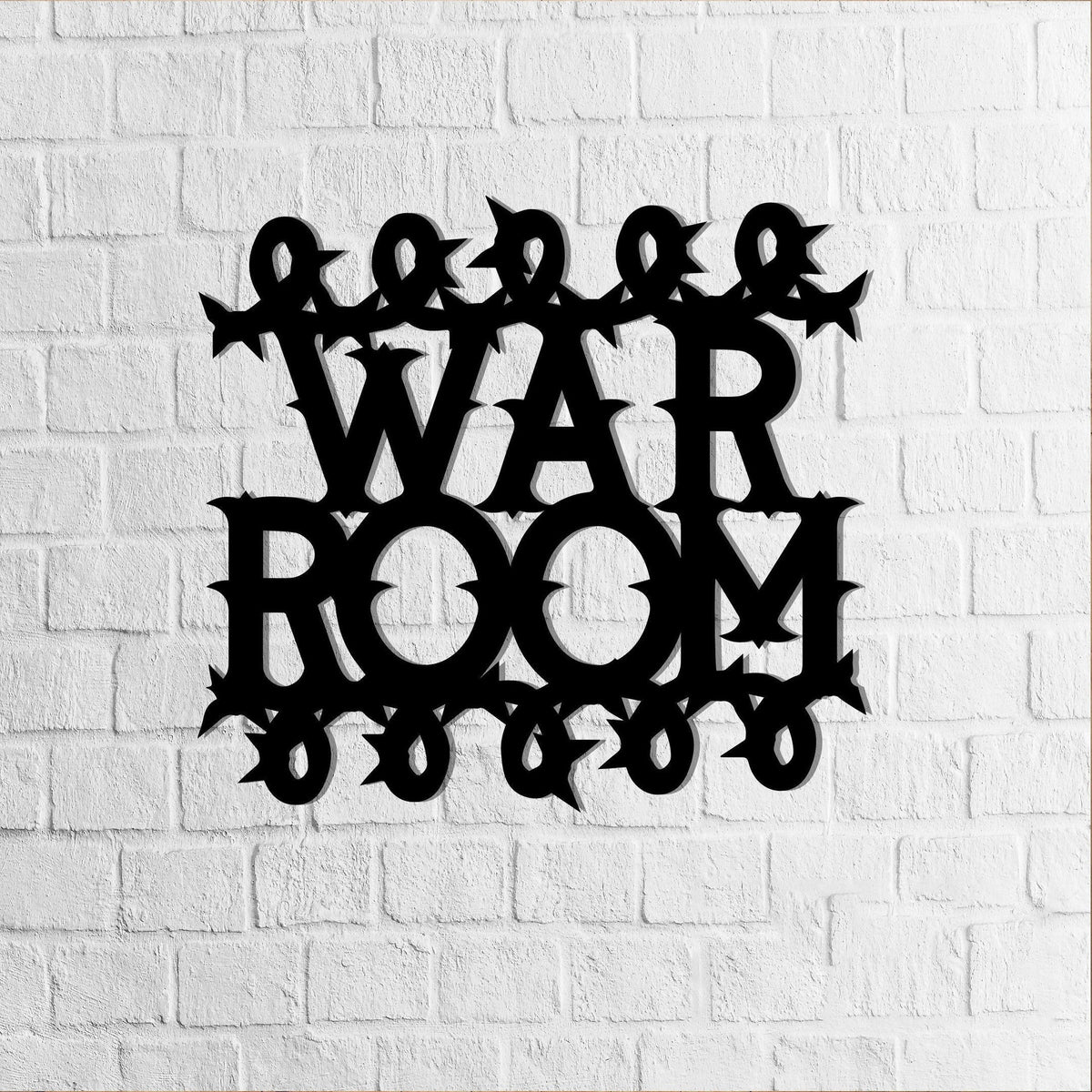 War Room Sign Plasma Cut steel Sign Cnc steel Art Prayer Inspirational Meditation Prayer Room Decorations