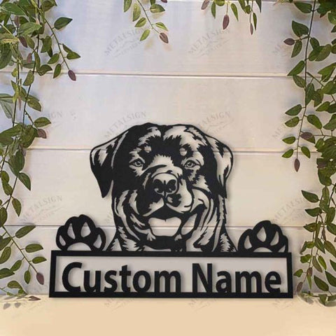 Rottweiler Personalized Metal Wall Decor, Cut Metal Sign, Metal Wall Art, Metal House Sign, Metal Laser Cut Metal Signs Custom Gift Ideas