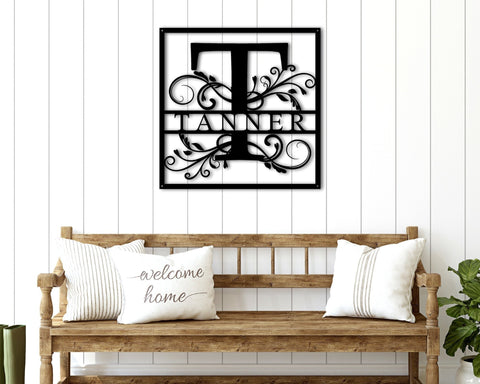 Metal Name Sign For House Last Name Metal Sign Family Name Sign House Name Sign Outdoor Sign Door Sign Rustic Signmetal Sign For Home Decorations