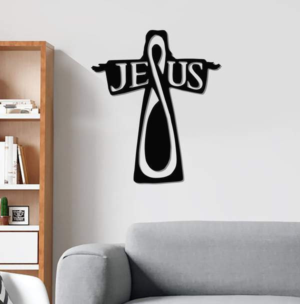 Bible Jesus In Cross Cut Metal Sign Cut Metal Sign Decorations