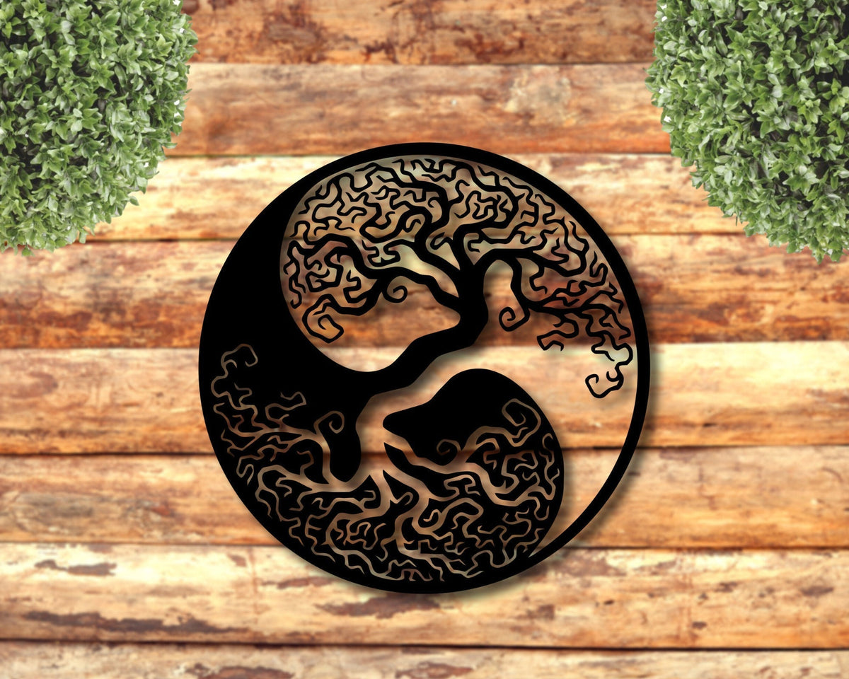 Tree Of Life Wall Hangings Wall Decor Housewarming Gift Minimalist Office Decor Metal Wall Sign Decorations