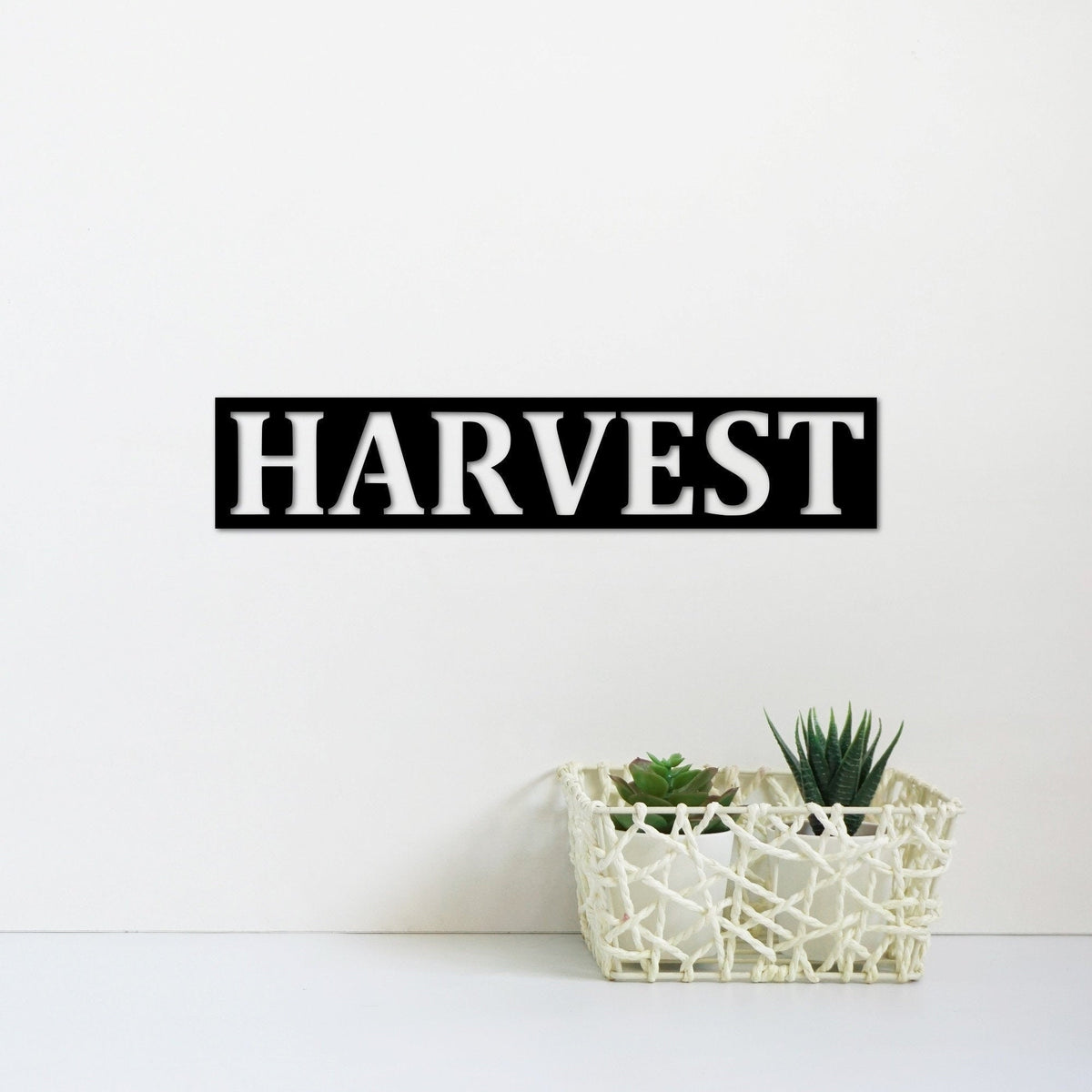 Metal Harvest Sign Rustic Kitchen Decor Harvest Decor Thanksgiving Sign Fall Decor Autumn Sign Word Decorations