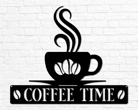 Coffee Sign Metal Coffee Sign For Kitchen Coffee Sign Decor Coffee Decor Kitchen Coffee Steel Coffee Time Sign Kitchen Wall Decor Decorations