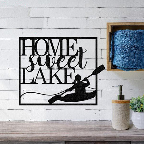 Home Sweet Lake Customized Metal Signs Custom Metal Sign Custom Signs Metal Sign Decorations