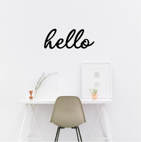 Hello Hello Wall Decor Metal Wall Decor Hello Words Decorations