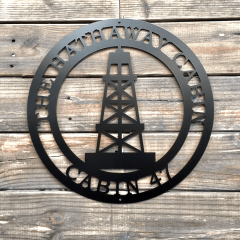 Oil Rig Decorate Oil Rig Metal Art Gift For Oil Rig Worker Cut Metal Sign Metal House S ...