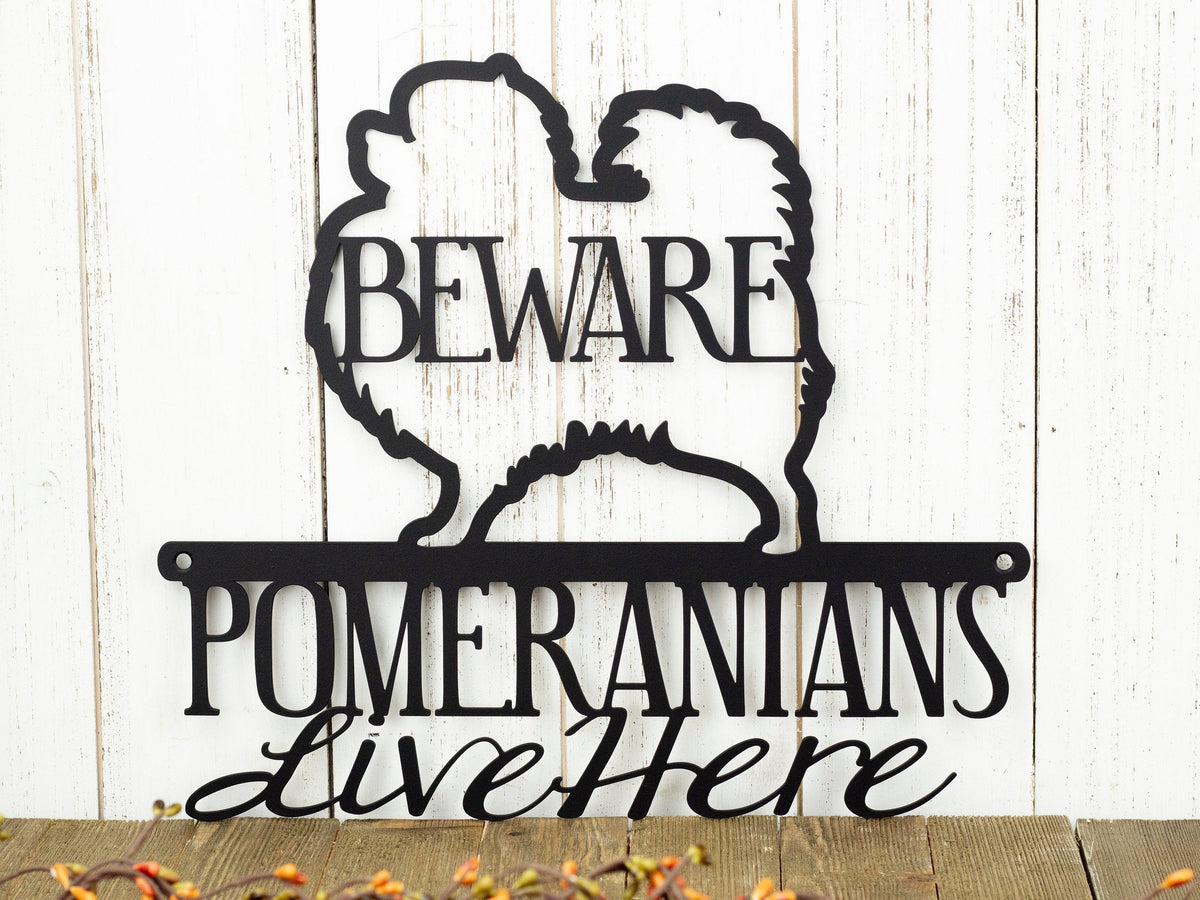 Pomeranian Sign Outdoor Wall Decor Dog Mom Dog Lover Gift Metal Wall Hanging Outdoor Sign Metal Sign Dog Sign Decorations