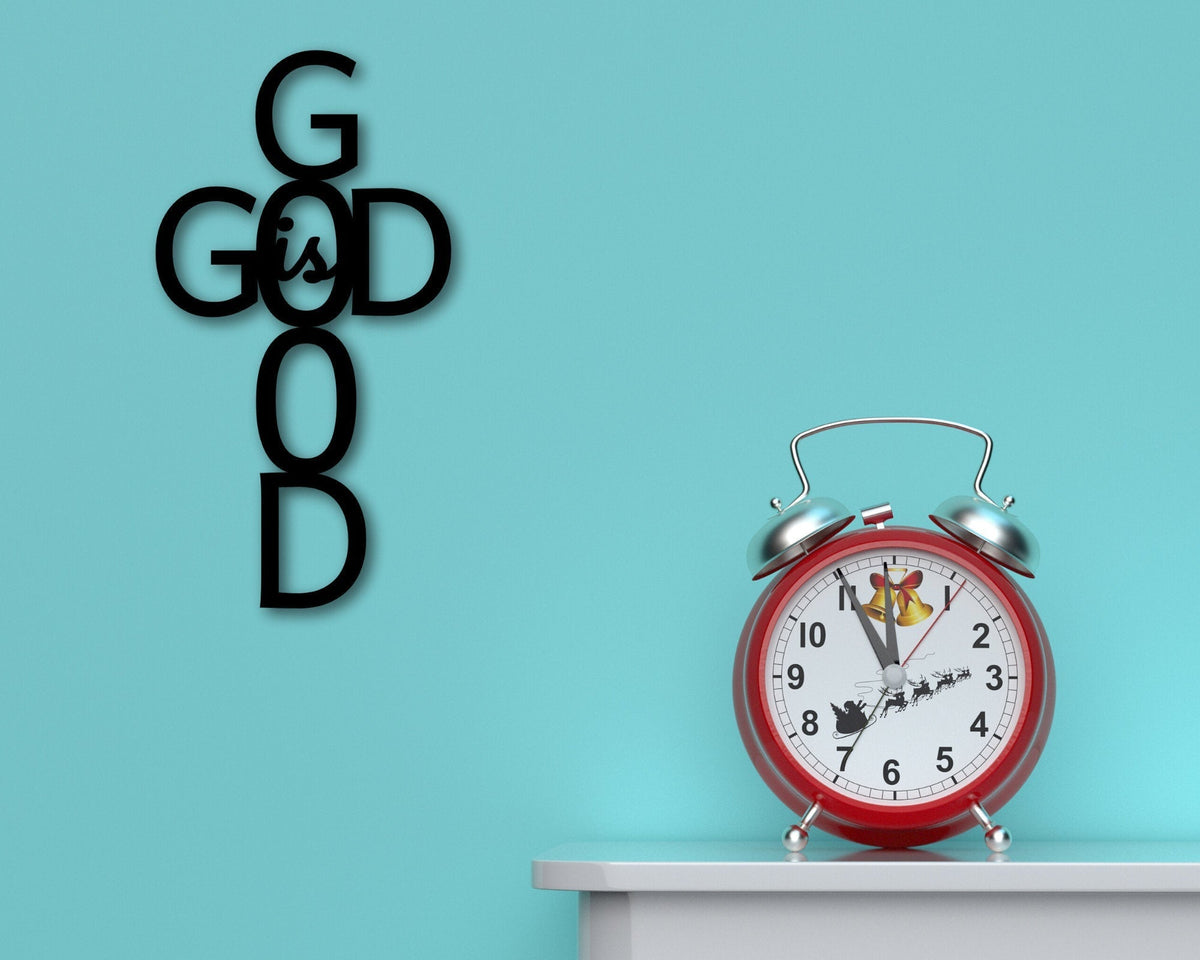 Religious Decor God Is Good Metal Sign Metal God Word Sign Custom Metal Cross God Is Good Cross Religious Decor Religious Gifts And Art Decorations