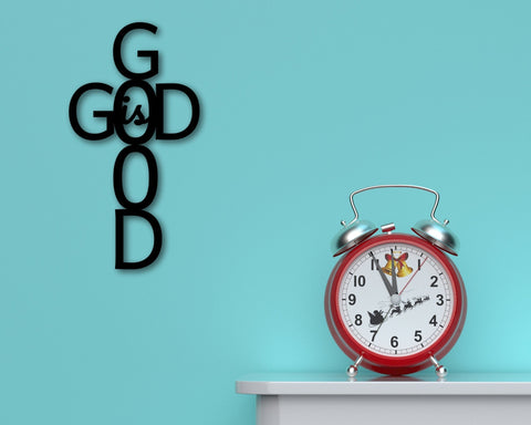 Religious Decor God Is Good Metal Sign Metal God Word Sign Custom Metal Cross God Is Good Cross Religious Decor Religious Gifts And Art Decorations