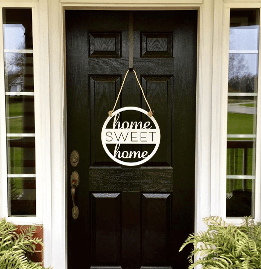 Home Sweet Home Custom Metal Sign Cut Metal Sign Metal House Sign Decorations