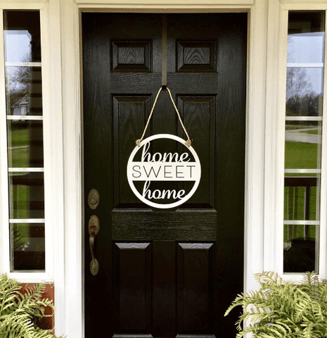 Home Sweet Home Custom Metal Sign Cut Metal Sign Metal House Sign Decorations