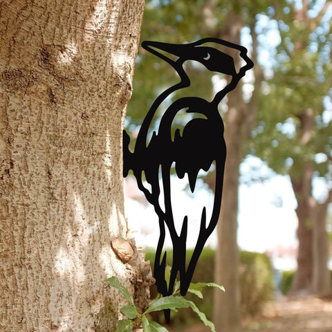 Woodpecker Metal Art Garden Signs Cut Metal Sign Metal House Sign Decorations